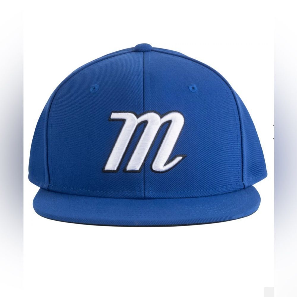 Blue Kids Baseball-Style Cap with 'M' Logo